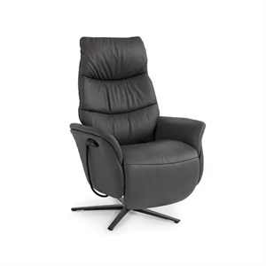 Himolla Edmonton 7051 lænestol M / 2 motor + Elektrisk nakkejustering / Sort læder 24